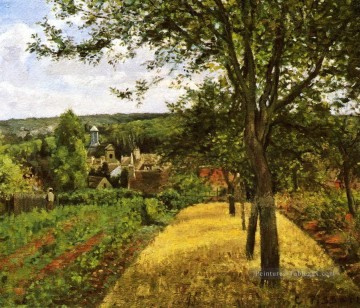 vergers à louveciennes 1872 Camille Pissarro Peinture à l'huile